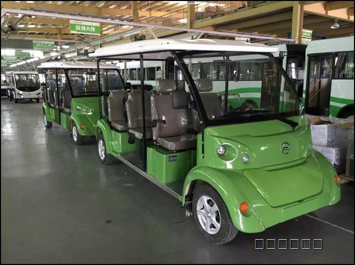 全封闭14座电动观光车